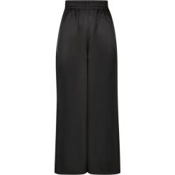 Damskie Satynowe Spodnie Z Szerokimi Nogawkami. Czarne spodnie dresowe Urban Classics, xl, bez wzorów, z satyny. Za 179.99 zł.