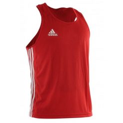 Tank top adidas Aiba. Czerwone topy Adidas, l, bez wzorów, bez kołnierzyka, bez ramiączek. Za 132.00 zł.