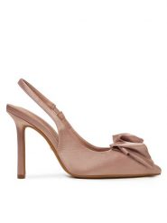 DeeZee Sandały R705-3 Różowy. Czerwone sandały DeeZee, bez wzorów, z materiału, bez obcasa, na szpilce, bez zapięcia. Za 159.99 zł.