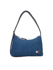 Tommy Jeans Torebka Tjw Cool Denim Shoulder Bag AW0AW17877 Niebieski. Niebieskie torebki klasyczne Tommy Jeans, bez wzorów, z denimu, bez dodatków. Za 519.99 zł.
