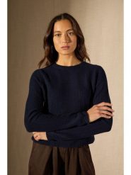 Perfect Cashmere Kaszmirowy sweter "Corva" w kolorze granatowym rozmiar: XL. Niebieskie swetry Perfect Cashmere, xl, bez wzorów, z kaszmiru, bez ramiączek. Za 463.38 zł.