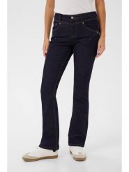 Kaffe Dżinsy - Flare fit - w kolorze granatowym rozmiar: W24/L32. Niebieskie jeansy Kaffe, l, bez wzorów, z podwyższonym stanem. Za 173.99 zł.