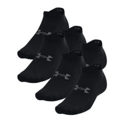 Skarpety Under Armour Essential No Show (6 par). Czarne skarpety Under Armour, bez wzorów, z materiału. Za 92.70 zł.