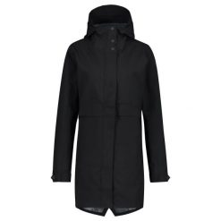 Damska kurtka przeciwdeszczowa parka rowerowa Urban Outdoor czarna. Czarne kurtki AGU, l, bez wzorów, z materiału, z kapturem. Za 609.25 zł.