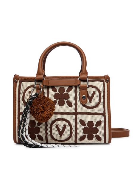 Valentino Torebka Tyle VBS9XF05 Brązowy. Brązowe torebki klasyczne Valentino, bez wzorów, ze skóry, bez dodatków. Za 430.99 zł.