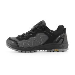 Buty niskie trekkingowe unisex Alpine Pro Ibane 2 Vibram. Czarne trekkingi Alpine Pro, ze skóry, wspinaczkowe. W wyprzedaży za 569.00 zł.
