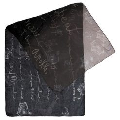 Czarny Wzorzysty Szal Damski Anekke REAL. Czarne szaliki Anekke, bez wzorów, z materiału. Za 119.00 zł.
