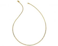 Naszyjnik z żółtego złota z brylantami - 45 cm - 0,45 ct - próba 585. Żółte naszyjniki Apart, z brylantem, złote. Za 18,590.00 zł.