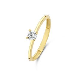 Beloro Pierścionek Beloro Jewels Monte Napoleone Stella złoty - 9-karatowe złoto Pierścionki 1 ct Damski. Żółte pierścionki Beloro, z cyrkonią, złote. Za 506.99 zł.