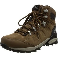 Buty trekkingowe damskie Jack Wolfskin Refugio Texapore Mid. Brązowe trekkingi Jack Wolfskin, trekkingowe. Za 429.99 zł.