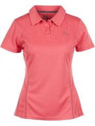 Peak Mountain Funkcyjna koszulka polo w kolorze koralowym rozmiar: S. Czerwone koszulki polo Peak Mountain, s, bez wzorów, z materiału, bez kołnierzyka, bez ramiączek. Za 73.99 zł.
