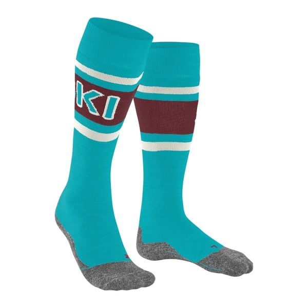 Skarpetki do kolan damskie Falke SK2 Intermediate. Niebieskie skarpety Falke, bez wzorów, z poliamidu. Za 178.00 zł.