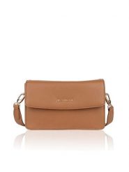 Bellicci Skórzana torebka "Caprisha" w kolorze jasnobrązowym - 24 x 15 x 7 cm rozmiar: onesize. Brązowe torby na ramię Bellicci, bez wzorów, z materiału, na ramię, bez dodatków. Za 217.99 zł.