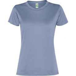 Damska Koszulka Sportowa Z Krótkim Rękawem Slam. Niebieskie koszulki sportowe ROLY, bez wzorów, bez ramiączek, trekkingowe. Za 40.99 zł.
