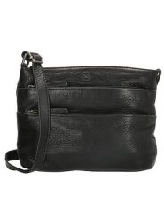 HIDE & STITCHES Skórzana torebka w kolorze czarnym - 26 x 20 x 5 cm rozmiar: onesize. Czarne torby na ramię HIDE & STITCHES, bez wzorów, z materiału, na ramię, bez dodatków. Za 213.45 zł.