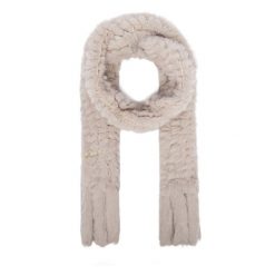 Szalik Guess. Brązowe szaliki Guess, z aplikacjami. Za 344.99 zł.