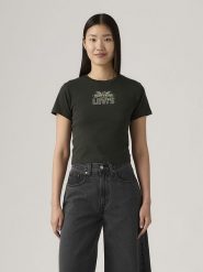 Levi's Koszulka w kolorze czarnym rozmiar: L. Czarne bluzki Levi's®, l, bez wzorów, z bawełny, bez kołnierzyka, bez ramiączek. Za 83.42 zł.