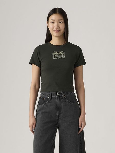 Levi's Koszulka w kolorze czarnym rozmiar: S. Czarne bluzki Levi's®, s, bez wzorów, z bawełny, bez kołnierzyka, bez ramiączek. Za 94.38 zł.