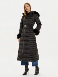 Marciano Guess Płaszcz zimowy Jastin 4BGL20 7187A Czarny Regular Fit. Czarne płaszcze Marciano Guess, na zimę, z aplikacjami, z syntetyku, bez kaptura. Za 1,399.00 zł.