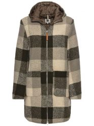 Camel Active Płaszcz przejściowy w kolorze beżowo-czarnym rozmiar: 40. Brązowe płaszcze Camel Active, bez wzorów, z wełny, bez kaptura. Za 437.17 zł.