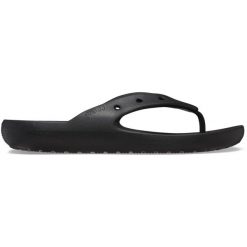 Japonki Crocs Classic Flip V2. Czarne klapki Crocs, bez wzorów, bez obcasa. Za 109.99 zł.