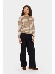 SAINT TROPEZ Kardigan w kolorze beżowym rozmiar: XL. Brązowe kardigany Saint Tropez, xl, bez wzorów. Za 126.99 zł.