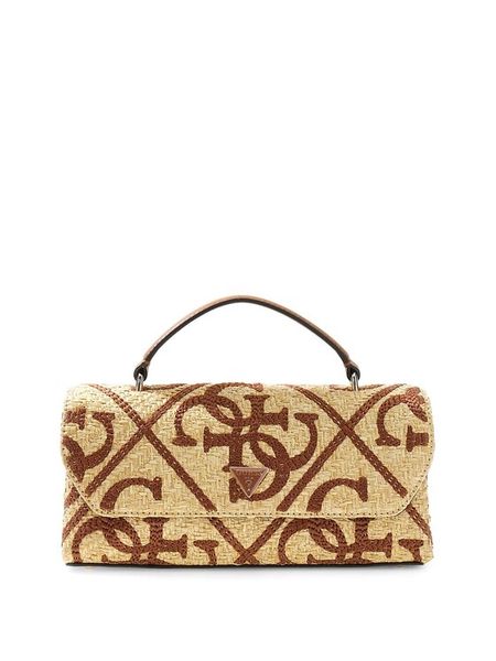 Guess Torebka 182670 Brązowy. Brązowe torebki klasyczne Guess, z aplikacjami, bez dodatków. Za 584.99 zł.