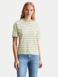 Marc O'Polo Denim T-Shirt 500 0006 509 Zielony Relaxed Fit. Zielone t-shirty Marc O'Polo DENIM, s, bez wzorów, z bawełny, bez kołnierzyka, bez ramiączek. Za 209.99 zł.