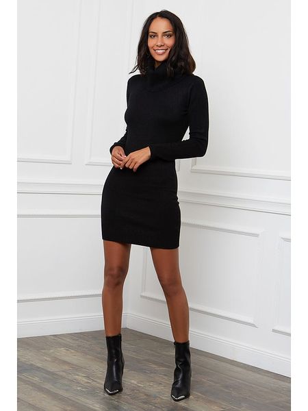 L'armoire de Suzette Sukienka dzianinowa w kolorze czarnym rozmiar: 34/36. Czarne sukienki L'armoire de Suzette, l, bez wzorów, z dzianiny, klasyczne, bez kołnierzyka, bez ramiączek, mini. Za 86.99 zł.