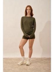 Just Cashmere Kaszmirowy sweter "Jane" w kolorze khaki rozmiar: XL. Brązowe swetry Just Cashmere, xl, bez wzorów, z kaszmiru, bez ramiączek. Za 326.99 zł.