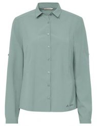 Koszula damska Rosemoor LS Shirt IV. Zielone koszule Vaude, bez wzorów, z materiału, sportowe, bez kołnierzyka, bez ramiączek. Za 371.25 zł.
