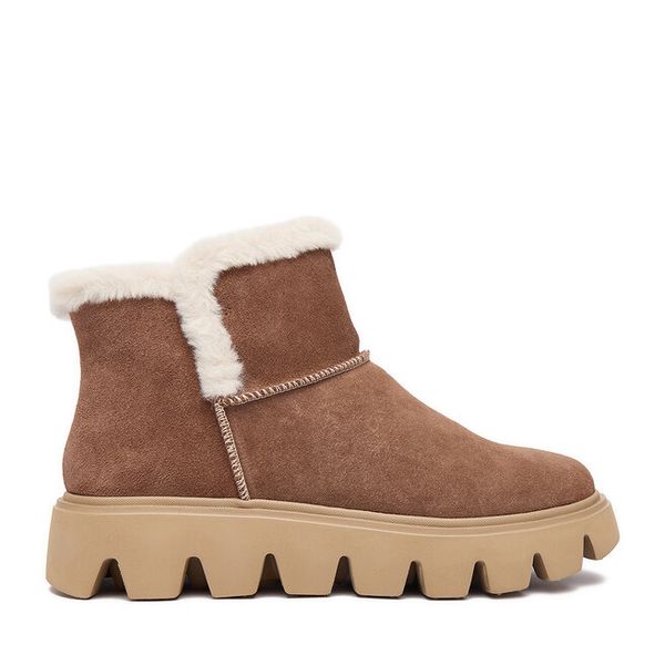 Śniegowce Rieker. Brązowe trapery i śniegowce Rieker. Za 489.99 zł.