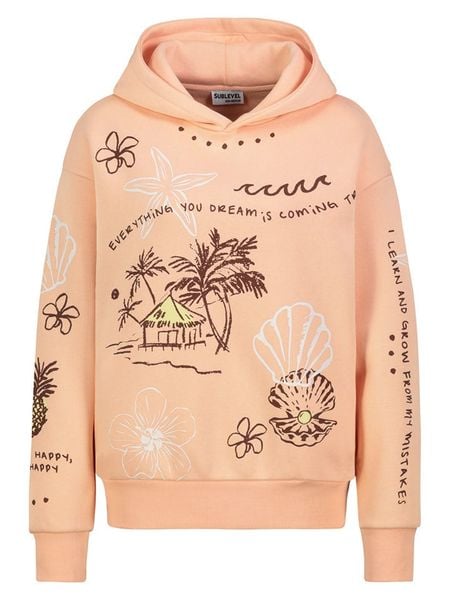 Sublevel Bluza w kolorze pomarańczowym rozmiar: XS. Pomarańczowe bluzy Sublevel, xs, bez wzorów, z kapturem. Za 104.95 zł.