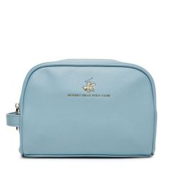 Kosmetyczka Beverly Hills Polo Club. Niebieskie kufry i kosmetyczki Beverly Hills Polo Club, bez wzorów, bez dodatków. Za 79.99 zł.