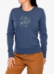 Bluza wspinaczkowa damska E9 Micol. Niebieskie bluzy E9, l, bez wzorów, z bawełny, bez kaptura. Za 219.99 zł.