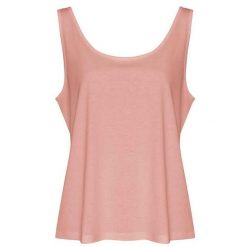 Koszulka Typu Tank Top Dla Kobiet. Czerwone koszulki sportowe AWDIS, bez wzorów, bez ramiączek. Za 66.99 zł.