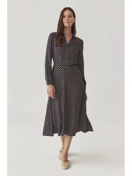 TATUUM Sukienka w kolorze granatowym rozmiar: 38. Niebieskie sukienki Tatuum, bez wzorów, z wiskozy, bez kołnierzyka, bez ramiączek, midi, rozkloszowane. Za 198.95 zł.