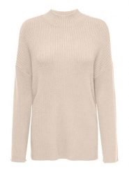 ONLY Sweter w kolorze beżowym rozmiar: S. Brązowe swetry Only, s, bez wzorów, prążkowane, bez ramiączek. Za 85.95 zł.