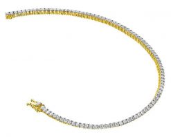Bransoletka z żółtego złota z brylantami - 19 cm - 2,24 ct - próba 585. Żółte bransoletki Apart, z brylantem, złote. Za 28,990.00 zł.