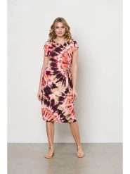 &Co Woman Sukienka "Lizzy" w kolorze fioletowo-jasnoróżowym rozmiar: 3XL. Różowe sukienki &Co Woman, xl, bez wzorów, bez kołnierzyka, bez ramiączek, midi. Za 198.10 zł.