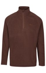 Bluza microfleece z półrozpinanym zamkiem i paskami. Brązowe bluzy Trespass, s, bez wzorów, z materiału, bez kaptura. Za 188.99 zł.