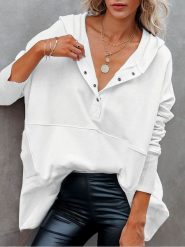 Milan Kiss Bluza w kolorze kremowym rozmiar: S. Brązowe bluzy Milan Kiss, s, bez wzorów, z kapturem. Za 152.99 zł.