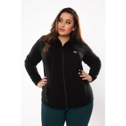 Bluza fitness damska Rough Radical Universal Hoodie Plus size. Czarne bluzy ROUGH RADICAL, plus size, bez wzorów, bez kaptura. Za 179.90 zł.