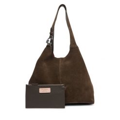 Torebka Coccinelle. Brązowe shopper Coccinelle, bez wzorów, bez dodatków. Za 1,399.00 zł.