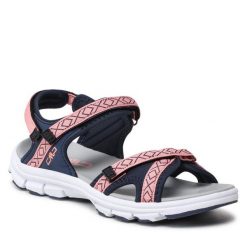 Sandały CMP. Czerwone sandały CMP, bez wzorów, sportowe, bez obcasa, bez zapięcia. Za 159.99 zł.