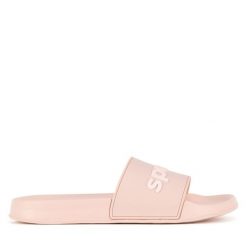 Klapki Sprandi. Czerwone klapki Sprandi, bez wzorów, bez obcasa. Za 49.99 zł.