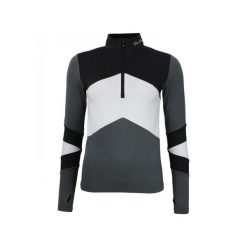 Damska koszulka 1st Skin z zamkiem błyskawicznym Peak Mountain. Czarne bluzki Peak Mountain, bez wzorów, eleganckie, bez kołnierzyka, bez ramiączek. W wyprzedaży za 170.00 zł.