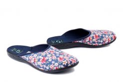 ADANEX 30180 SAL17VD granatowy, kapcie damskie. Niebieskie obuwie domowe Adanex, bez wzorów, bez zapięcia. Za 50.99 zł.
