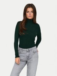 ONLY Golf Karol 15165075 Zielony Slim Fit. Zielone golfy Only, m, bez wzorów, z wiskozy, bez ramiączek. Za 149.99 zł.
