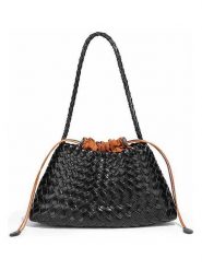 SUVRAI Torebka w kolorze czarnym - 35 x 20 x 12 cm rozmiar: onesize. Czarne torby na ramię SUVRAI, bez wzorów, z materiału, na ramię, bez dodatków. Za 152.99 zł.